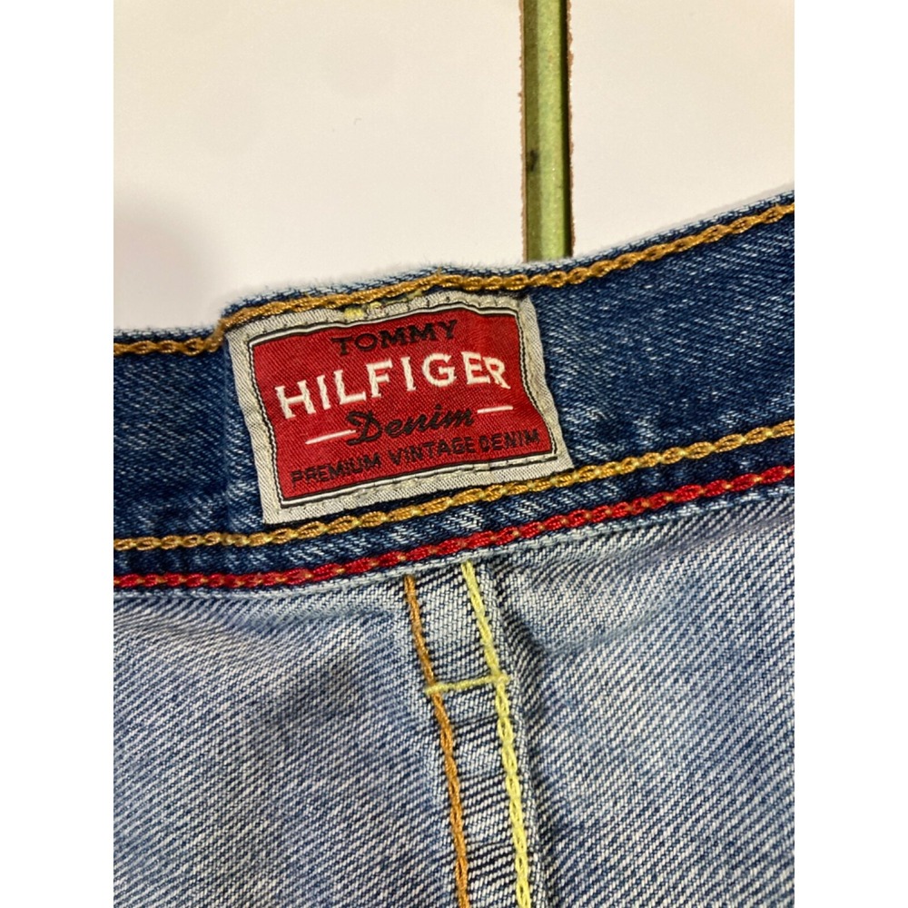 Tommy Hilfiger Vintage Carpenter Shorts Mens 40 Baggy Streetwear Y2K Denim Jean - Picture 12 of 15